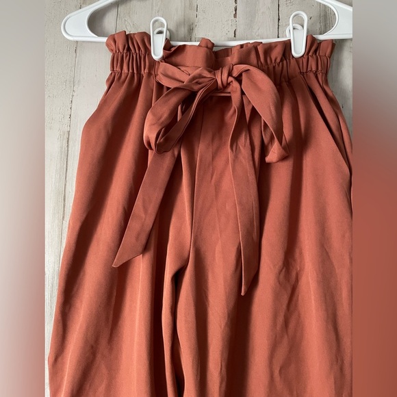 Sienna Sky High Rise Paper Bag Trousers Medium - Picture 3 of 9